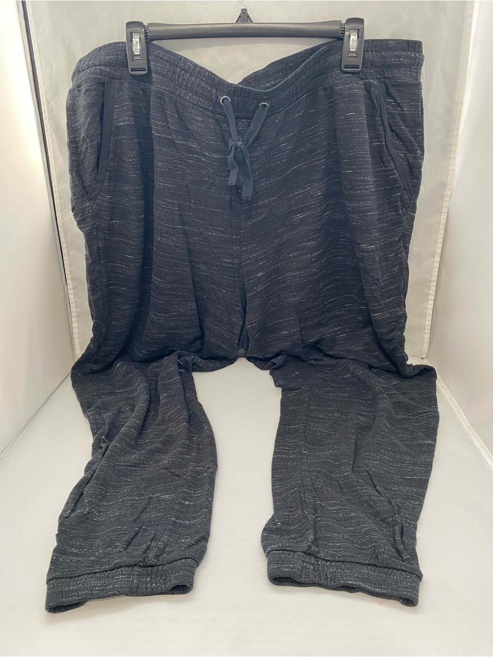 Forever 21 Black Heather Drawstring Joggers